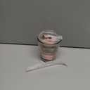 Giant Goods 13oz Salmon Pink Glass Tumbler with Straw and Lid, Leather Sleeve Tumblers, Iced Coffee Cup, Double Walled, Iced Water Tea Fruit Juice, Matcha Tumbler to Go (1 Count)