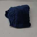 PAVILIA Soft Fleece Navy Blue Throw Blanket for Couch, Lightweight Plush Warm Blankets for Bed, Fuzzy Cozy Flannel Blanket Throw for Sofa, Travel, Jacquard Pattern, Navy Blue, Twin, 60x80 inch