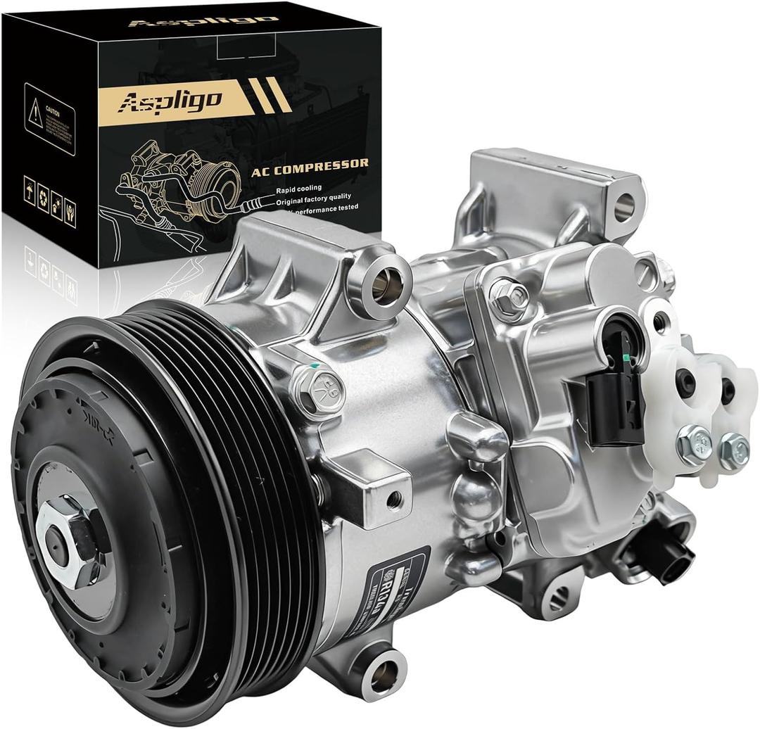 Air Conditioner AC Compressor with A/C Clutch Fits for Corolla 2011-2013 1.8L, 2011-2014 for Matrix 1.8L,CO 29097C 8831002710 8831002711 178322 8831068031 447280-9060 447150-2111 447150-4840 471-1023