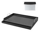 23"×16＂ Nonstick Universal Griddle for Gas Grill, Multi-Purpose Cooking Cast Iron Griddle with Grease Groove, Pre-Seasoned Flat Top Plate Insert for Camping, Tailgating, Parties