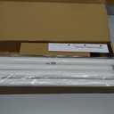 IFELS Heavy Duty Curtain Rods for Windows 66 to 120 Inch, 1 Inch Adjustable White Curtain Rod Set with Easy Installation and Modern Design (A1, White, 30-120")