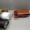 Favoyard Outdoor Seat Cushion Set 24 x 24 Inch Waterproof & Fade Resistant Patio Furniture Cushions with Removable Cover Deep Seat & Back Cushion with Handle and Adjustable Straps for Chair Sofa Couch (Spice)