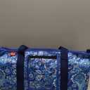 yookee home Mahjong Set Mahjong Game Set American Mahjong Set 166 Tiles 4 All-in-One Color Rack/Pushers Blue Paisley Soft Neoprene Bag Mahjongg Ma Jong Set