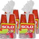 SOLO Cup Company Red Squared Plastic Party, 18 Ounce, 200 Count, 50 Count (Pack of 4)