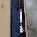 10FT Cantilever Umbrella with Solar Lights, Outdoor Offset Market Umbrella with Infinite Tilt and Cross Base, Outside Patio Umbrellas for Backyard, Lawn, Garden and Pool (Tan)