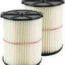 ATXKXE Replacement Filter Fit for Craftsman CMXZVBE38754 fit 5-20 Gallon shop vacuum (2 Pack)