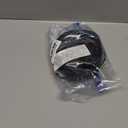 Elecan Flat Plug Extension Cord 15 Ft with Slim Space-Saving Plug Design, Thin Flat Cable Low Profile Power Cord 3 Prong Grounded Wire, 16 Gauge 13 A/125 V-Black-ETL Certified