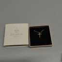 Easter Basket Stuffer Cross Necklace for Women, Dainty 14K Gold Plated Cross Pendant Small Cross Choker Cute Gold Necklaces for Women Trendy Cute Baptism Religious Faith Jewelry Teen Gifts