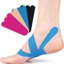Precut Kinesiology Tape, 20 PCS Waterproof Breathable Foot Plantar Fasciitis Pain Relief Strips Athletic Tapes, Elastic Sports Joints Support Muscle Tape for Feet Arch Ankle Hands Carpal Tunnel