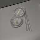 2 Pack 40 oz Tumbler Flip Straw Lid Replacement fit for HydroJug(Only), Spill Proof Splash Resistant Tumbler Lids,Reusable Leak Proof Tumbler Cover for Cup Accessories (Cream)