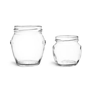 212 ml Glass Jars, Clear Glass Honey Pot Jars (Bulk), Caps NOT Included