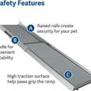 PetSafe Happy Ride Telescoping Dog Ramp, Portable Pet Ramp for Cars, Trucks & SUVs with Adjustable Sizing (Standard)