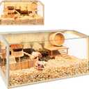 Prolee Hamster Cage Chewproof, Large Hamster Cages and Habitats 32 Inch Guinea Pig Cages Openable Top with Acrylic Sheets Solid Built, 32"