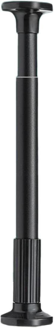 No-Hole Curtain Rod  Waterproof Shower Curtain Rod Extendable for Windows Bathroom, No Drill Telescopic Curtain Pole for Thermal Outdoor Drapes(Black,328-377cm(10.7-12.3ft))