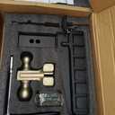 LOCAME Adjustable Trailer Hitch, Fits 2.5-Inch Receiver, 8-Inch Drop/Rise Drop Hitch, 28,000 LBS GTW-Tow Hitch for Heavy Duty Truck, Solid Ball Mount, LC0079