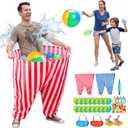 133 PCS Granny Pants Outdoor Game 2 Pack with 16 Balls, Granny Pants Yard Game Easter Games Set, Giant Pants Ball Catch Game for Kids Adults Backyard Field Day Carnival Birthday Party Family Reunion