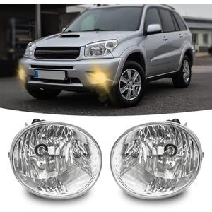 OKSIWA Fog Lights for 2004-2005 Toyota Rav4,2005-2007 Toyota Avalon,2006-2009 Toyota 4 Runner,2005-2006 Lexus ES330,Front Bumper Fog Lamps with Wiring Harness, Clear Lens (HALOGEN)