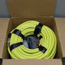 M MINGLE Sewer Jetter Kit for Pressure Washer 150 FT, Drain Cleaner Hose with Power Washer Gun, 1/4 Inch NPT Corner Rotating and Button Nose Sewer Jetting Nozzle, Orifice 4.0, 4.5 (Yellow)