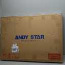 ANDY STAR Hand-Forged Silver Bathroom Mirror for Wall, 24x36 Inch Vintage Solid Steel Metal Frame Bathroom Vanity Mirror, Antique Rounded Rectangle Wall Mirror, Hangs Horizontally or Vertically