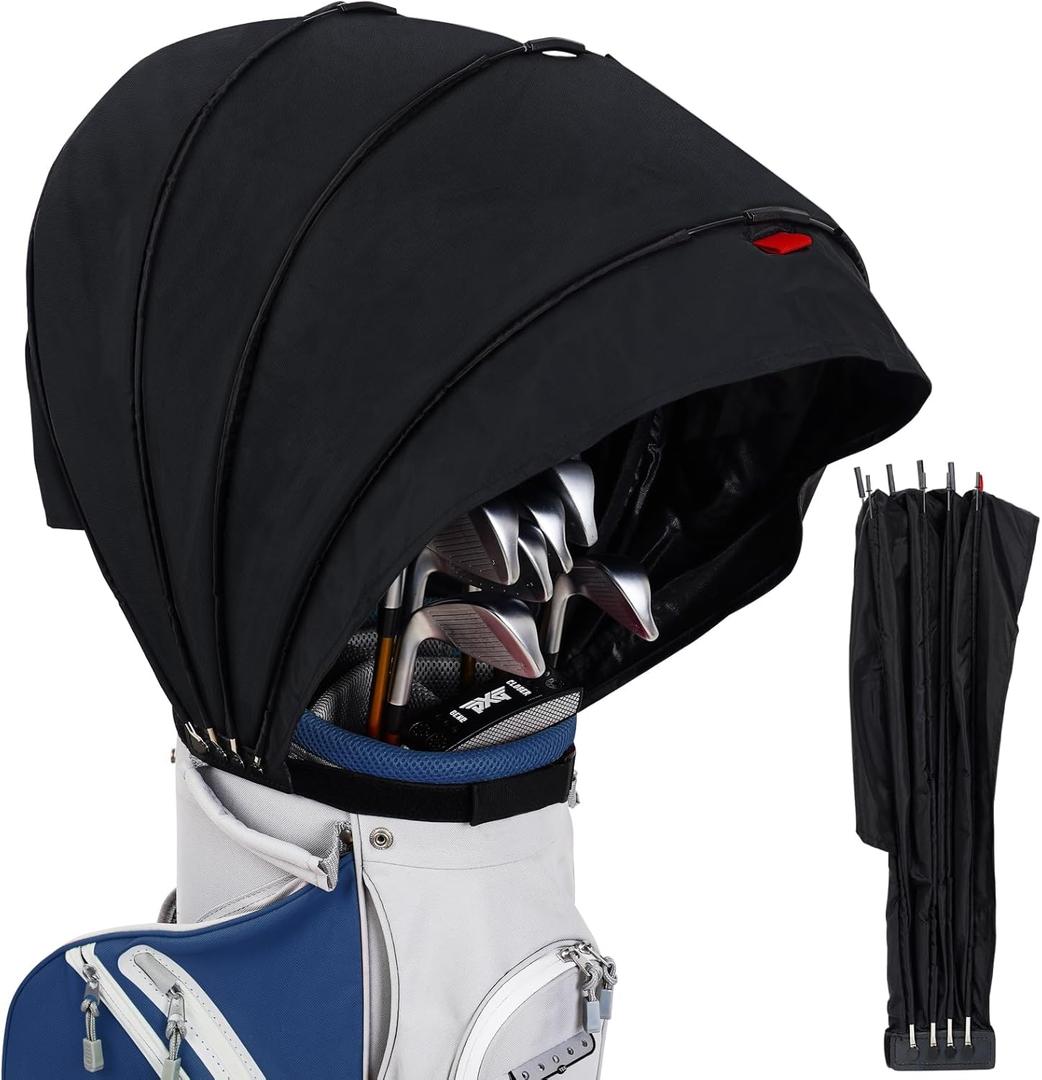 Golf Bag Rain Cover, Golf Club Protector, Waterproof Rain and Dust Covers, Easy Access Golf Bag Rain Hood/Cover, Anti UV,Anti-Static,All Weather Protection, Garage Storage