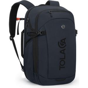Tolaccea Travel Laptop Backpack 32L, TSA Friendly Flight Approved Computer Work Business Bag, Water-resistant Carry on Luggage, Durable Casual Daypack College Rucksack for Men Women