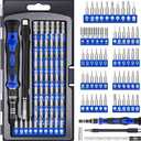 XOOL 62 in 1 Precision Screwdriver Kit, Electronics Repair Tool Kit, Magnetic Driver Kit with Flexible Shaft, Extension Rod for Mobile Phone, Smartphone, Game Console, PC, Tablet