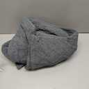 Aganear Blanket Queen Size - Washed Fuzzy Cozy Soft Lightweight Blankets for Couch, Sofa, Bed, Office, Breathable and Skin-Friendly Blanket for All Season Accessories(90"x90", Gray)