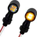 QUASCO Led Turn Signal Lights Universal Mini Size Blinkers Front Motorcycle Indicator Compatible with Harley Honda Kawasaki Suzuki Triumph Yamaha