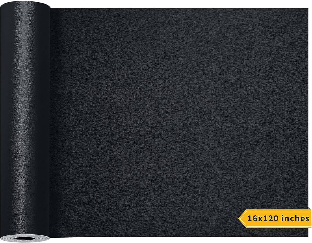 Leather Repair Patch Tape Kit, Self Adhesive Leather Repair for Furniture, Couch, Sofa, Car Seats,Office Chair,Vinyl Repair Kit.120inx16in (Black)