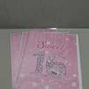 Idealmuzik Jumbo 16th Birthday Card with Envelope,Sweet 16 Gifts for Girls,Oversized 22x14 Inch Extra Large Birthday Card,16th Birthday Decorations,Sweet Sixteen Party Decorations,Sweet 16 Decor 3 PCS