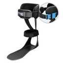 Brace On AFO S-Type - Drop Foot Stabilizer Brace, Moldable, Trimmable, Lightweight Polyethylene, Braces for Men, AFO Brace and Foot Drop Braces, Boot for Injured Foot, Men, Left