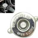 Radiator Cap 16 PSI, Stainless Steel Engine Seal Lug Design Radiator Cover, Standard Specification Replacement Assembly, Suitable for Most Cars (Silver)