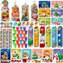 Shemira 192PCS Christmas Classroom Gifts for Students, School Stationery Set, Christmas Party Favors, Assorted Goodie Bag Stocking Stuffers, Xmas Gifts Toys Reward Prizes for Kids