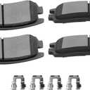 SCITOO D698 Ceramic Brake Pads Kits Rear For Buick Allure,Century,LaCrosse,Regal,Rendezvous,for Chevy Impala,Venture,for Oldsmobile Alero,Intrigue,Silhouette,for Pontiac Grand Prix,Montana