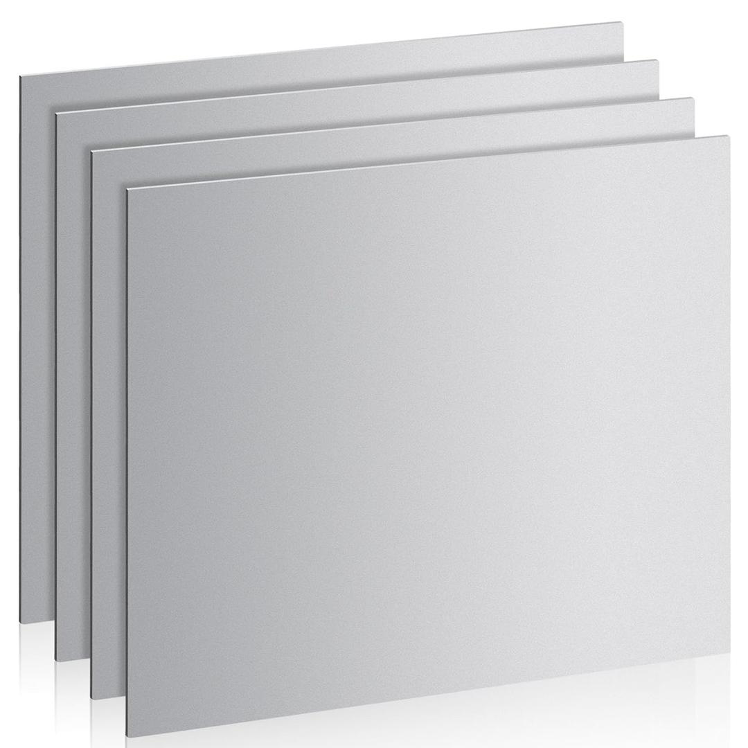 4 Pcs 20 Gauge Steel Sheet Metal 16" x 16" Cold Rolled Steel Plate Sheet Metal Weldable for DIY Projects, Industrial, Professional