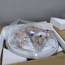 15-Light LED Staircase Chandelier Crystal Ceiling Lights Large Chandeliers for High Ceilings, Entryway Modern Lighting Fixture Villas and Stairs, Adjustable Length 23" W x100 H,75W (Gray)