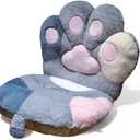 Kawaii Cat Paw Chair Cushion Comfy Plush Desk Seat Pads Cozy Seat Cushion s Cat Claw Lumbar Back Support Pillow for Gamer Chair Floor Sofa Dining Room Bedroom