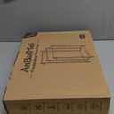 44 Inch Tall Free Standing Towel Rack with Metal Storage Shelf & 6 Hooks for Bathroom, 3 Tiers Heavy Duty Blanket Drying Stand Holder for Outdoor Pool, Bedroom, Living Room, White