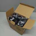 Flemoon [6 Pack] Outdoor Extension Cord Safety Cover with Waterproof Seal, Weatherproof Electrical Connection Box to Protect Outdoor Outlet, Plug, Socket, Christmas Holiday Decoration Light, Black