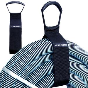 2 PCS Heavy Duty Cord Storage Wrap Holder Extension Hook and Loop Cord Hose Organizer Strap with Carrying Handle for Cords Garden Hose Swimming or Garage Tool (LARGE-28'')