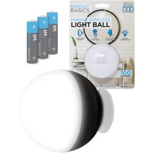Bright Basics Ultra Bright LED Vanity Light Portable Wireless Ball Lamp Mirror Lights