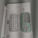 Electric Baby Bottle Brush Cleaner for Travel  BPA-Free Silicone, One-Button 360 Deep Cleaning, 2000mAh Rechargeable, Portable Bottle Cleaning Kit with Storage Box for Home & On-The-Go (Green)