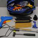 135Pcs Car Dent Puller Kit, Car Paintless Dent Remover Tool Kit with 3-in-1 T-bar Slide Hammer & Bridge Puller & Suction Cup, Dent Repair Kit for Remover Auto Body Hail Damage Large Small Dent