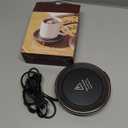 HouseGem Large Candle Warmer Plate - Coffee Cup Mug Warmer for Desk, Candle Melter, Electric Mug Heater for Beverages, Milk & Tea, Coffee Accessories Ideal Gifts Keep Cup Warm (Black)