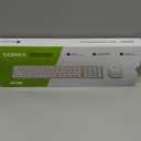 seenda Bluetooth Keyboard and Mouse Combo for Mac, SKM64-2 Rechargeable Slim Wireless Keyboard Mouse Compact, 3 Multi-Device Connection, Compatible for Mac, MacBook Pro/Air, iPad, White Silver