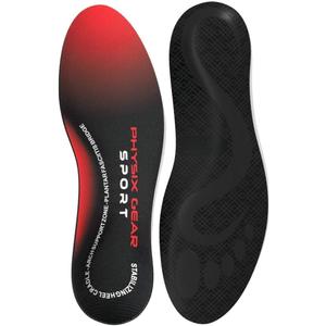 Physix Gear Orthotic Insoles for Men & Women - Arch Support Orthotics Insole, Orthopedic Insoles, Inserts for Men & Women, Foot Insoles for Plantar Fasciitis Comfort, Shoe Insert, Feet, Red/Black, XL