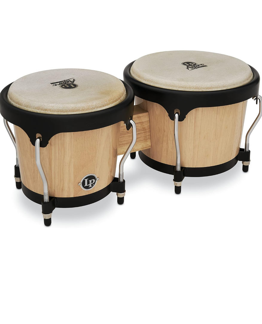 LP ASPIRE Series Wood Bongos Natural LPA601-AW