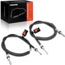 A-Premium Rear Driver and Passenger Side Parking Brake Cable Assembly Compatible with Jeep Models: Grand Cherokee 2005-2010, Commander 2006-2010, 2-PC Set - Replace# 68024891AB