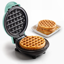 DASH Mini Maker Waffle Maker Iron -Aqua