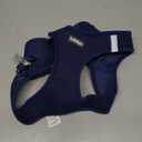 rabbitgoo Small Dog Harness, Step-in Soft Mesh Puppy Vest with Safety Buckle, Breathable Reflective Pet Harness for Large Dogs, Navy Blue XXL (XXL(Chest:21.6"-23.7"))